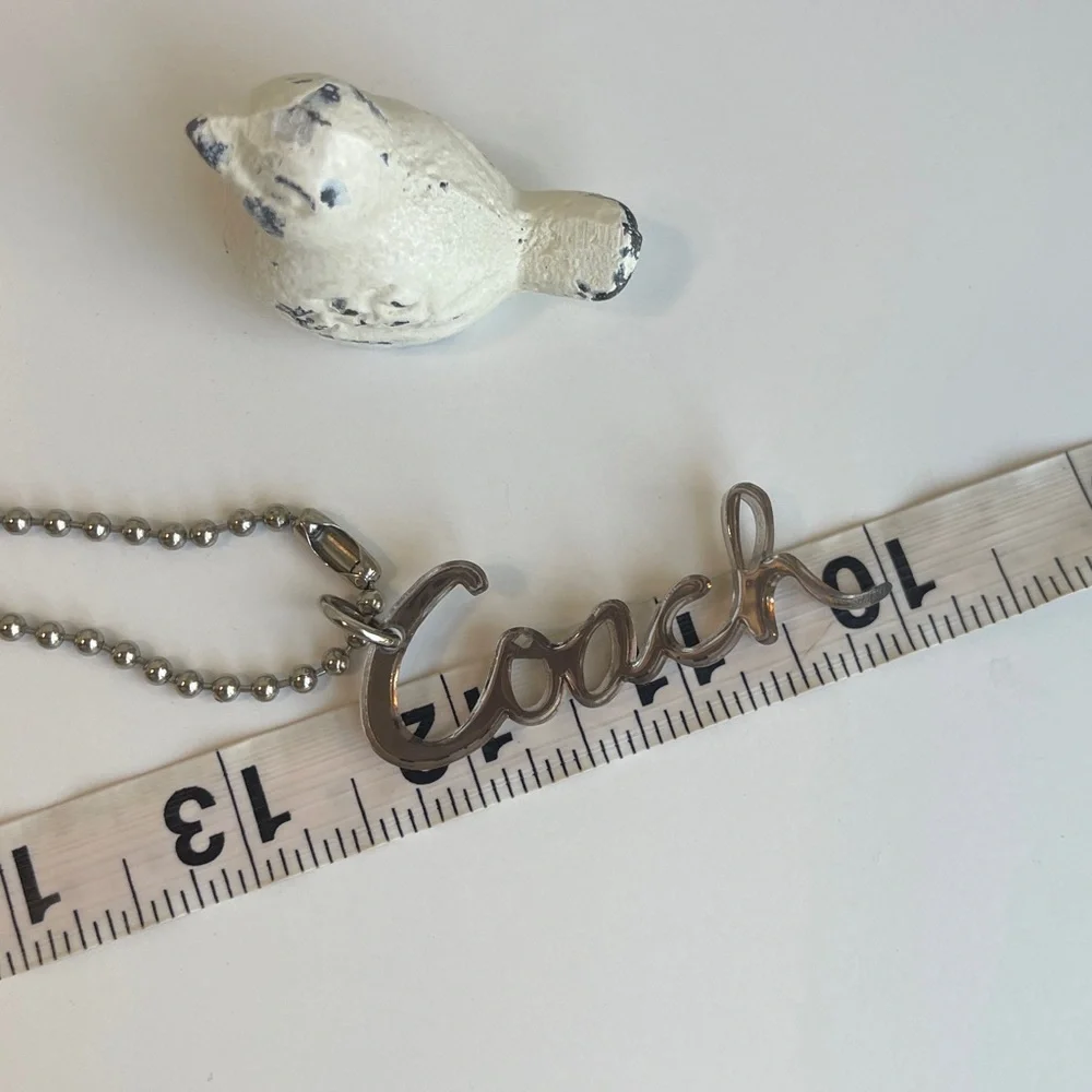 2.25” COACH Fob Bag Charm Keychain Hang Tag
